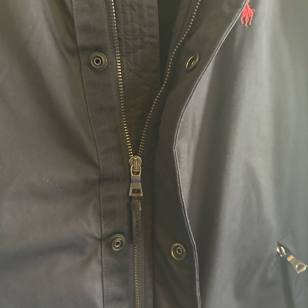 Polo Ralph Lauren Men’s Navy Blue Fleece Lined Coat size Large - Picture 7 of 11